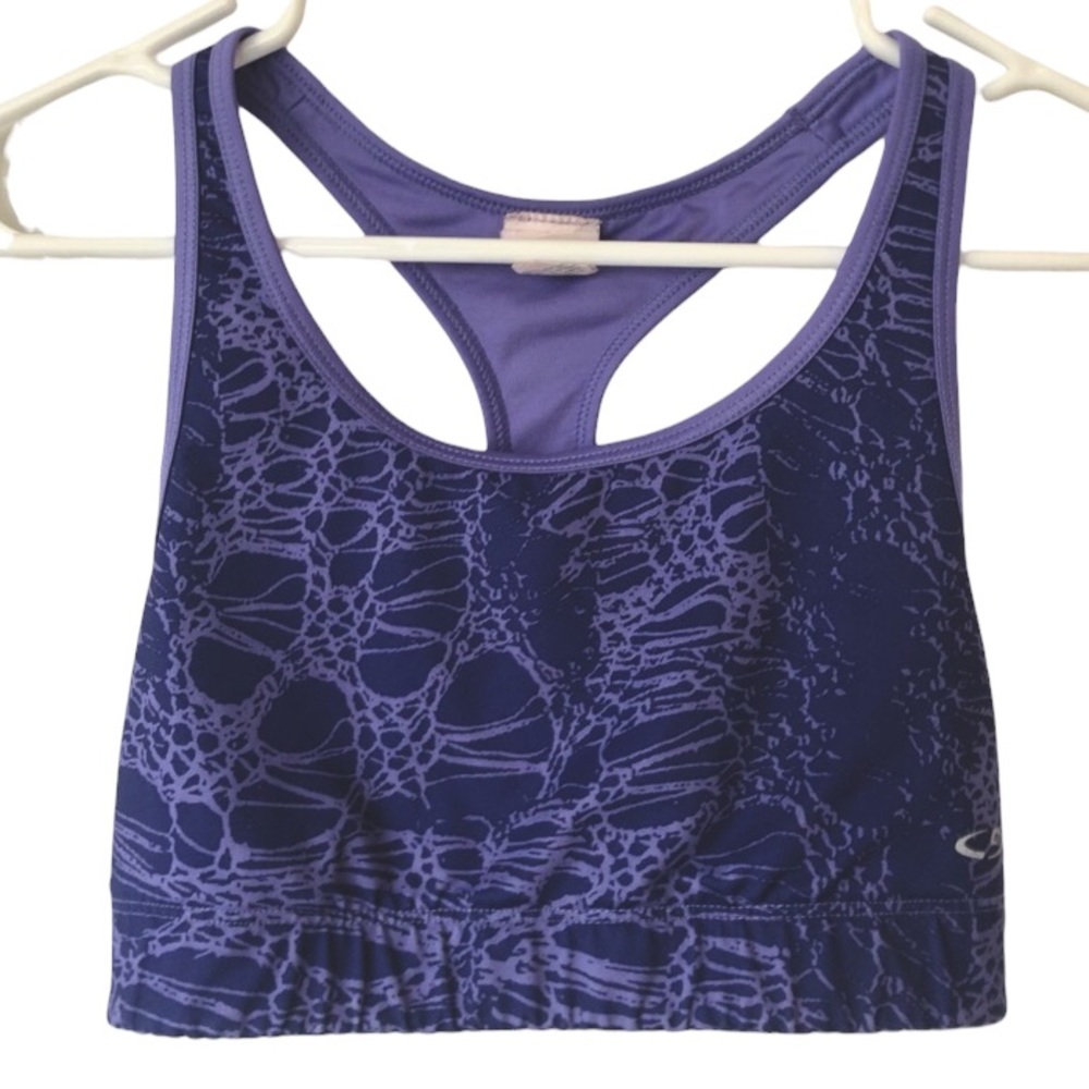 Champion racerback sports bra purple size medium